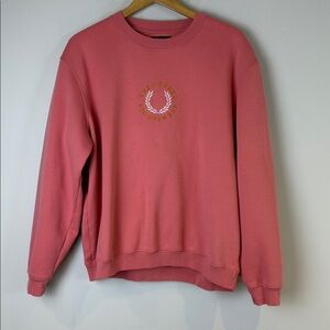 Fred Perry Pink Sweatshirt Size Large